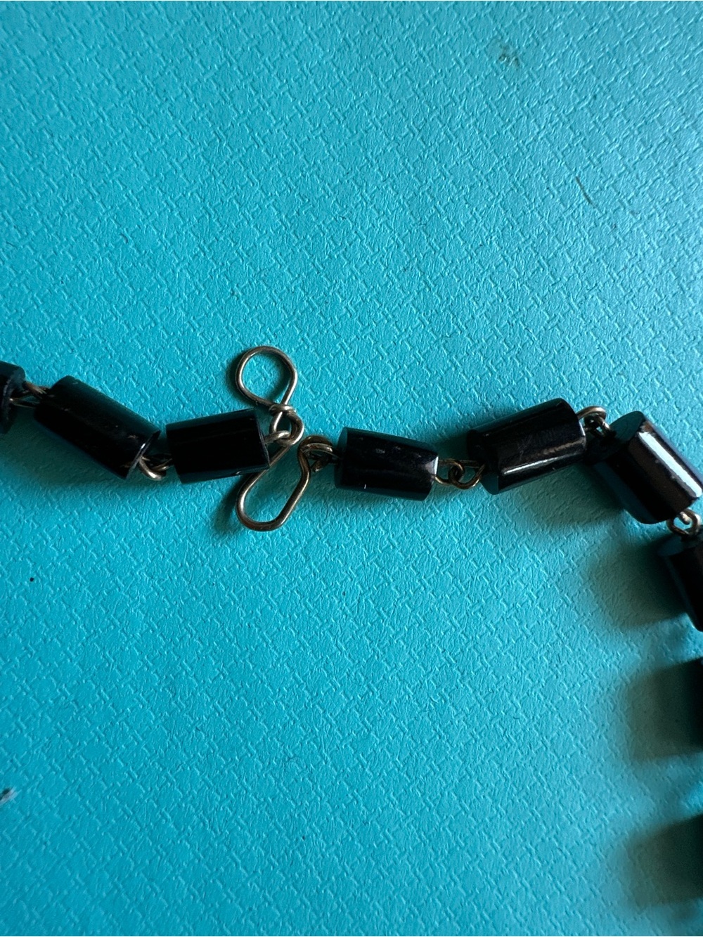 Vintage Genuine Black Coral 14k Gold Necklace - Picture 7 of 14